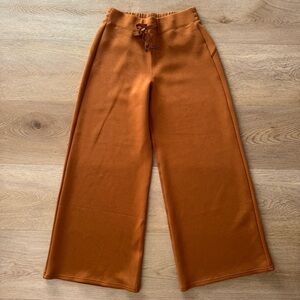 Spanx AirEssentials Wide Leg Pant Butterscotch Medium Petite